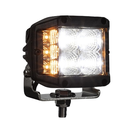 Buyers Products 4 Inch Wide LED Flood Light with Strobe - Square Lens 1492232